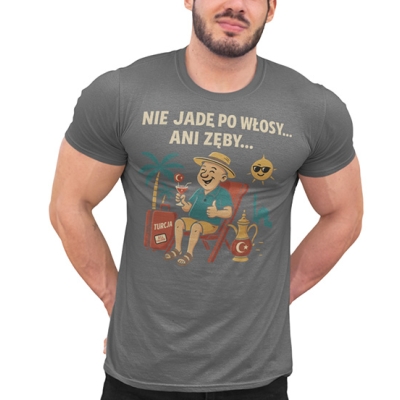 KOSZULKA  WAKACYJNA Zęby Włosy Turcja